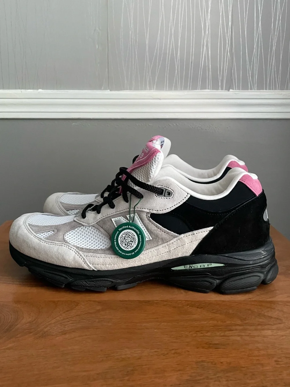 New Balance 991.9 Made in England M9919FR Gray Pink Black Men’s Size 13 New Rare